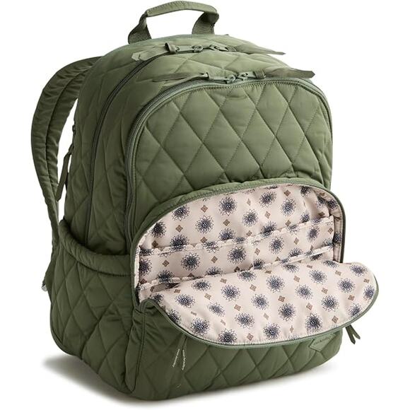 Vera Bradley 28-Liter Bancroft Backpack Bronze Green main image 8